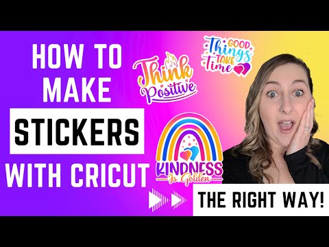 Видео: Как сделать НАКЛЕЙКИ с помощью Cricut Print, а затем разрезать — ПРАВИЛЬНО!