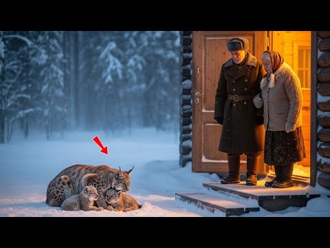 Видео: «При –40°C мать-рысь просила приюта — то, что сделали старики, стало настоящим чудом»