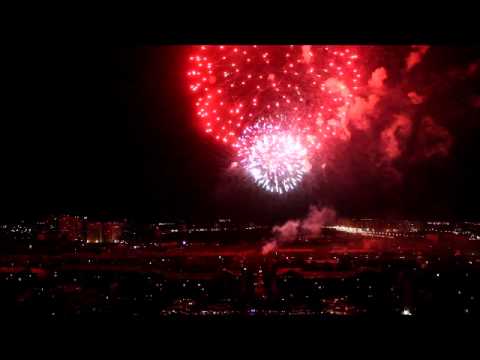 Видео: Праздничный салют! 9 мая 2015 года, Пермь.