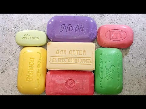 Видео: ASMR cutting soap,carving soap, relax , резка сухого мыла ❤️💛💚🤍💜