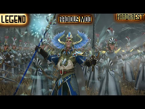 Видео: Total War Warhammer 2 Radious mod - прохождение - High Elves - Legend =3= Второе пришествие