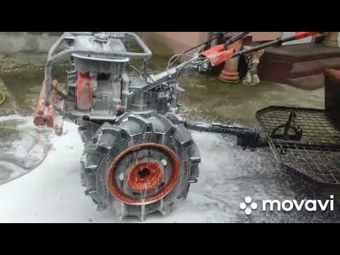 Видео: Покришки BKT  6-14 на Мотоблок Husqvarna TF 545P