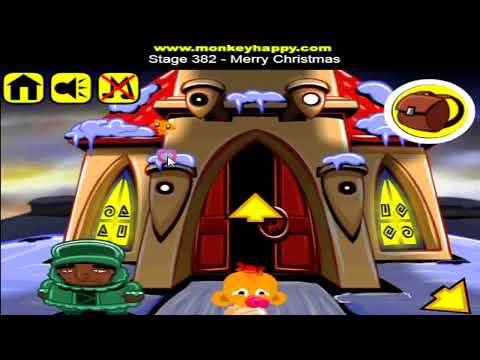 Видео: Прохождение Игры Обезьянка Идёт К Счастью Этап 382 Счастливого Рождества. Мультик Игра. Игры Онлайн.
