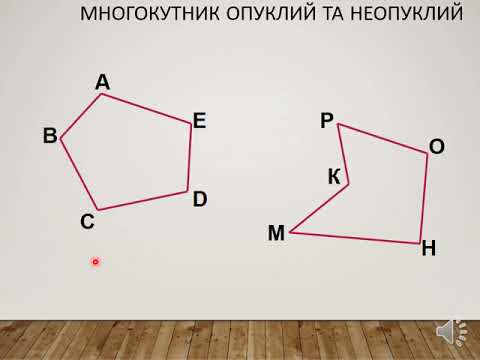 Видео: Многокутник і його елементи. Сума кутів опуклого многокутника. Геометрія 8 клас