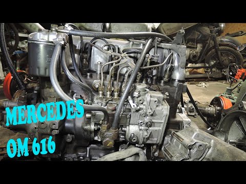 Видео: Сборка двигателя MERCEDES OM 616| T1 W123 MB 100 | Old Diesel Engine repair| OM 615 617