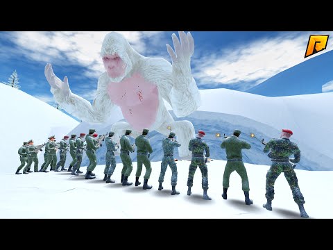 Видео: БИТВА С МОНСТРОМ! АРМИЯ ПРОТИВ СНЕЖНОГО ЧЕЛОВЕКА | CRMP