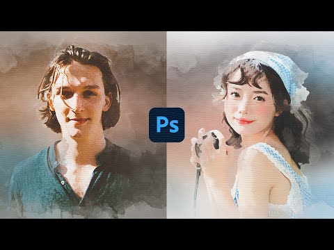 Видео: Создайте потрясающий эффект акварельной живописи в Photoshop | Пошаговое руководство