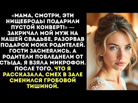 Видео: «Твои убогие родители принесли нам на свадьбу пустой конверт! Позорище!» — орал муж, разрывая его...