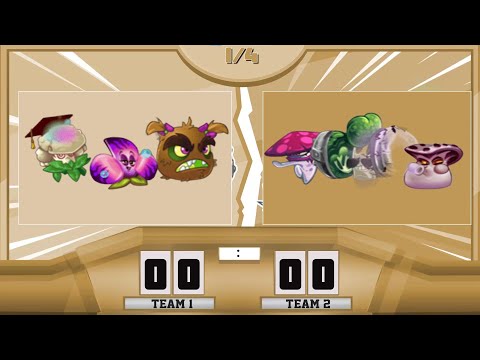 Видео: Первый четвертьфинал в I чемпионате: Spooky Scary Skeletons vs Имитатор Twin pvz