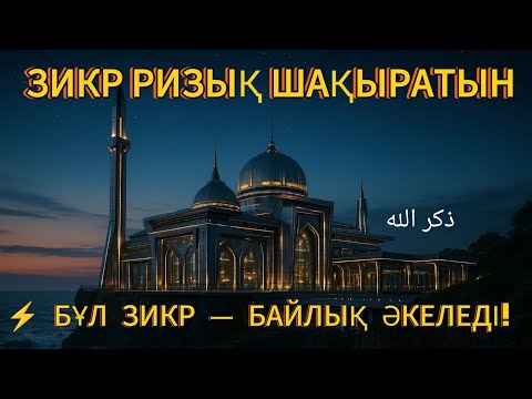Видео: 📿 РИЗЫҚ ЕСІГІН АШАТЫН ЗІКІР – ТӘҢІРІҢІЗДІ ҰМЫТПАҒАН ЖАНҒА НЕСІБЕ ТОЛАСЫЗ