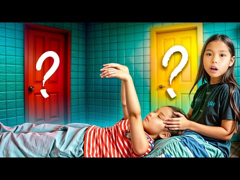 Видео: КРАСНАЯ ДВЕРЬ, ЖЕЛТАЯ ДВЕРЬ ОЙЫНЫ😨😱/ КӘУСАР ТАЛЫП ҚАЛДЫ😳