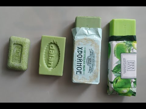 Видео: ASMR/ Soap/ Cutting dry/ Мыло💚🌲🍏