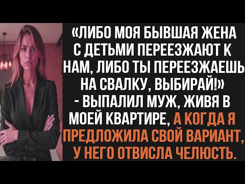 Видео: «Либо моя бывшая жена с детьми переезжают к нам либо ты переезжаешь на свалку, выбирай!» выпалил муж