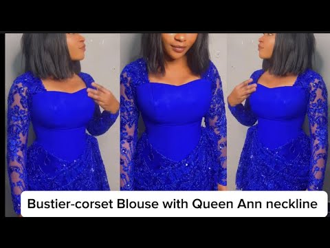 Видео: Как построить и сшить платье-бюстье с корсетом и вырезом в стиле королевы Анны