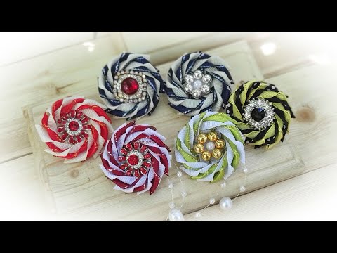 Видео: 4 DIY Crafts Beautiful Flowers from Narrow Satin Ribbons  🌼 4 Идеи Цветочки из узких лент канзаши