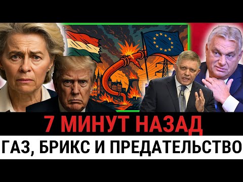 Видео: Раскол ЕС: Венгрия и Словакия ХОТЯТ в БРИКС? Боятся замёрзнуть — всё из-за газа?