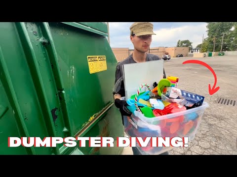 Видео: Копаемся в мусорке! Игрушки, пиво и многое другое!