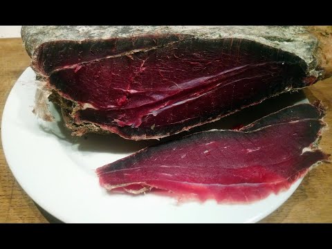 Видео: Бастурма из говядины, вяленая косуля.