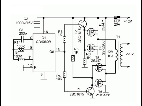 Видео: Простой и мощный инвертор напряжения 12V - 220V