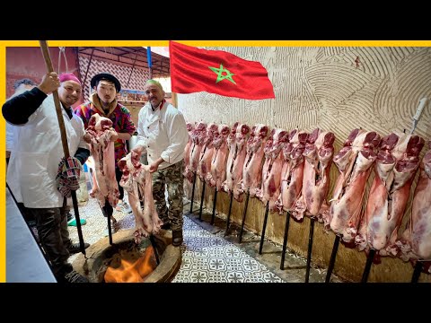 Видео: познакомьтесь с королевской семьей марокканского барбекю 🇲🇦 тур по уличной еде в Марракеше