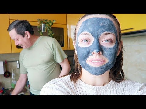 Видео: ВЛОГ Втягивающая маска для живота  😂 14 марта 2018