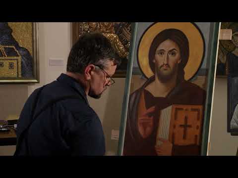 Видео: Мастер-класс "Техника энкаустической иконы". Часть 4