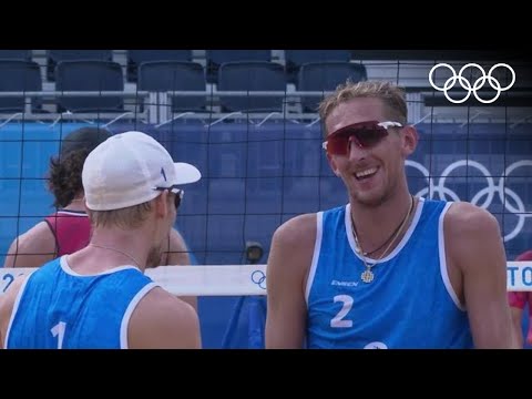 Видео: Сразу две пары "пляжников" сборной ОКР вышли в четвертьфинал турнира