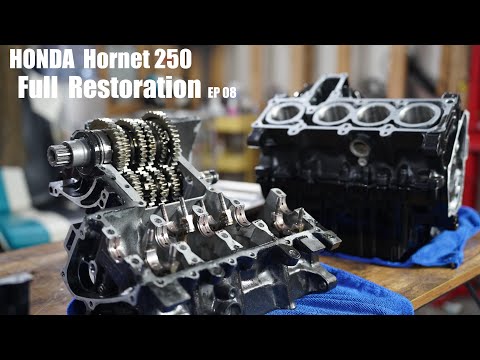 Видео: Полная реставрация мотоцикла Honda Hornet 8｜Повторная реставрация двигателя.