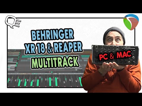 Видео: BEHRINGER XR 18 и REAPER MULTI-TRACK — ПК и MAC