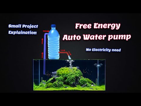 Видео: Как сделать автонасос для непрерывной подачи воды - фонтан «Водяная цапля» из пластиковой бутылки.