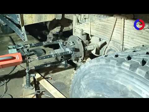 Видео: Внешняя проточка и наплавка оси ступицы заднего моста грузового автомобиля VOLVO