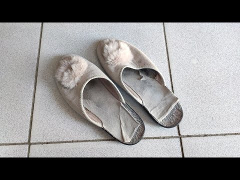 Видео: Не выкидывайте старые тапочки. У меня за ними очередь после переделки