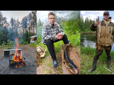 Видео: Наша летняя Рыбалка-Экспедиция по реке Нем (Приток р Вычегда)!Полный фильм!(Обе части)