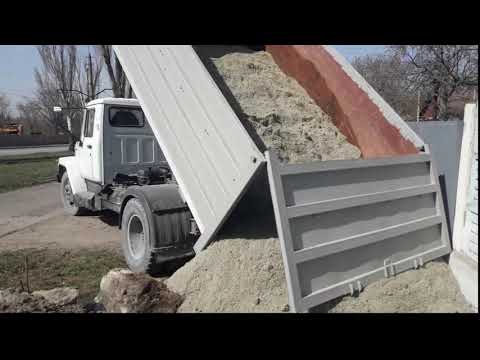 Видео: ГАЗ 3309 Доставка сыпучих стройматериалов