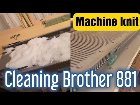 Видео: Чистка вязальной машины Brother KH881 #knittingmachine #brotherknittingmachine #knitmaster