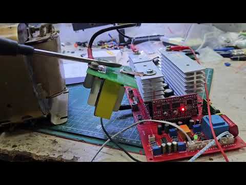 Видео: самодельный инвертор с чистым синусом ч.2