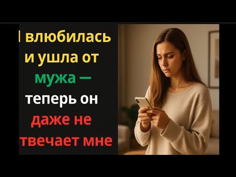 Видео: Я влюбилась и ушла от мужа — теперь он даже не отвечает мне