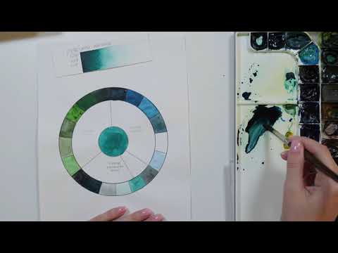Видео: Ч.2 Работа с зеленым цветом. Колористика для художников.