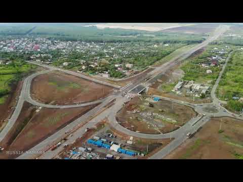 Видео: На стадии завершения стро-во транс. разв. у Петра Дубрава / автомаг. "Центральная"/ Самара / Russia