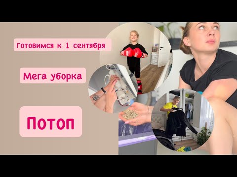 Видео: ГОТОВИМСЯ К 1 СЕНТЯБРЯ МЕГА УБОРКА ПОТОП