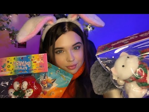 Видео: АСМР❤️‍🔥 БОКС С ТАБА СКВИШАМИ😍*таба лапки, вафли, котик и тд | много звуков рта💗