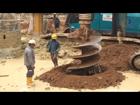 Видео: Невероятные современные технологии строительства буронабивных свай. Гениальные рабочие-строители