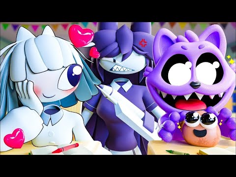 Видео: КОТ ДРЕМОТ - БУМАЖНАЯ ШКОЛА! | Poppy Playtime 3 - Анимации на русском