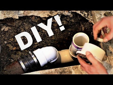 Видео: Замена сливного отверстия и сифона в подвале