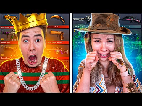 Видео: БОГАТЫЙ vs БЕДНЫЙ В STANDOFF 2! ГОЛДА РЕШАЕТ?