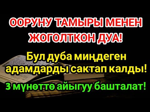 Видео: Пайгамбардын дубасы – оорунун тамырын кургатат! Дароо айыгуу келет!  🤲