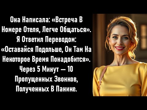 Видео: Ее «деловая встреча» в гостиничном номере превратилась в панику после моего сообщения.