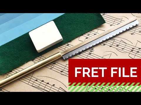 Видео: Fret file.   Напильник для закругления ладов.  Закатник