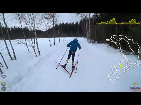 Видео: 21.02.2024. Гарболово. Наша трасса. Круг "Любитель" 6 км.