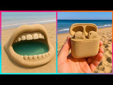 Видео: Безумные песчаные скульптуры на новом уровне ▶ 2